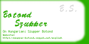 botond szupper business card